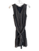 Ramy Brook Size XXS Black Multi Polyester Shimmer V Neck Sleeveless Dress Black Multi / XXS