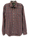 Sid Mashburn Size M Red & Multi Cotton Plaid Button Down Men's Long Sleeve Shirt Red & Multi / M