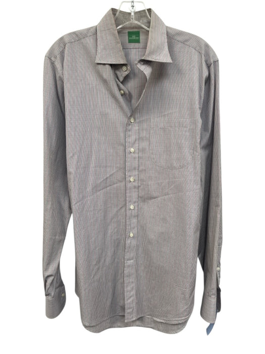 Sid Mashburn Size M White & Multi Cotton Plaid Button Down Long Sleeve Shirt White & Multi / M