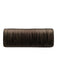 La Regale Brown Metallic Satin Metallic Ruched Clutch Crossbody Bag Brown Metallic / Small