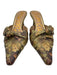 Sam Edelman Shoe Size 10 Green floral Kitten Heel Mule Pointed Toe Shoes Green / 10
