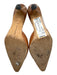 Manolo Blahnik Shoe Size 40.5 Orange Leather Pointed Toe Mule Kitten Heel Shoes Orange / 40.5