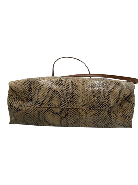 Hobo snake print Leather Shoulder Bag Side Pocket Dust bag incl. Bag snake print / Medium