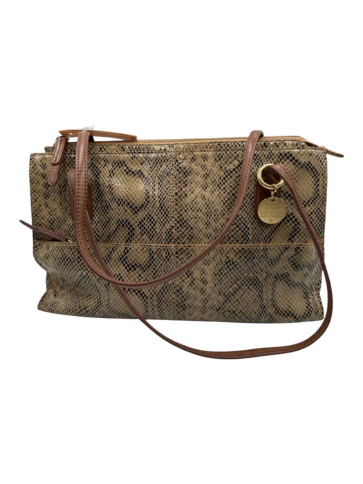 Hobo snake print Leather Shoulder Bag Side Pocket Dust bag incl. Bag snake print / Medium