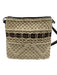 Brighton Straw & Brown Lining Detail Woven Crossbody Dust Bag Incl. Bag Straw & Brown / Small