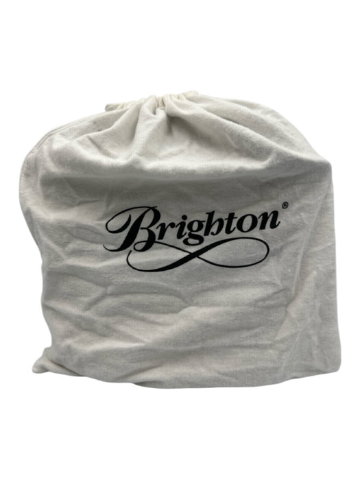 Brighton Straw & Brown Lining Detail Woven Crossbody Dust Bag Incl. Bag Straw & Brown / Small