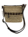 Brighton Straw & Brown Lining Detail Woven Crossbody Dust Bag Incl. Bag Straw & Brown / Small