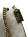 Coach Beige Leather Crossbody Gold Tone Bag Beige / Small