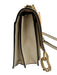 Coach Beige Leather Crossbody Gold Tone Bag Beige / Small