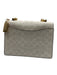 Coach Beige Leather Crossbody Gold Tone Bag Beige / Small