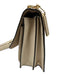 Coach Beige Leather Crossbody Gold Tone Bag Beige / Small