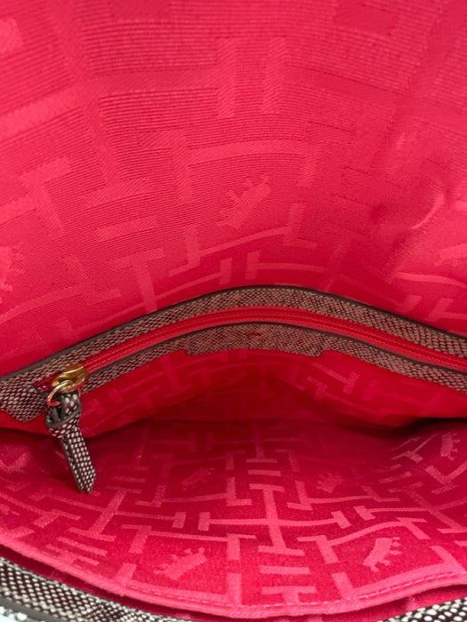 Elaine Turner snake print Metallic Leather foldover Crossbody Dust Bag Incl. Bag snake print / Small