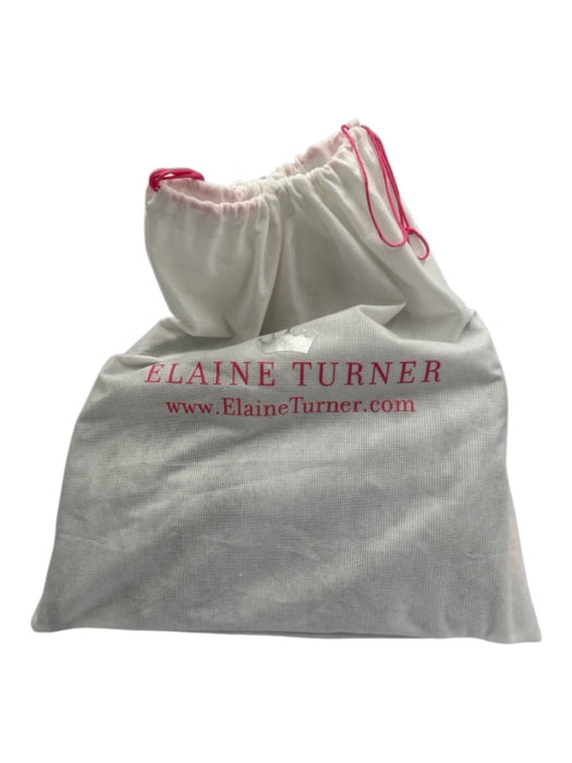 Elaine Turner snake print Metallic Leather foldover Crossbody Dust Bag Incl. Bag snake print / Small