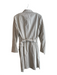 Sigrid Olsen Size 12 Beige Cotton & Linen La Belle Vie Belted Snap Closure Coat Beige / 12