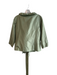 Teri Jon Size 14 Green Silk Ruffle Detail 3/4 Sleeve Belt Short Jacket Green / 14