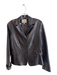 Faconnable Size Medium Chocolate Lambskin 3 Button Front Pockets Boxy Fit Jacket Chocolate / Medium