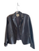 Faconnable Size Medium Chocolate Lambskin 3 Button Front Pockets Boxy Fit Jacket Chocolate / Medium