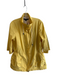 Lafayette 148 Size Large Yellow No Fabric Tag Front Zip Half Sleeve Jacket Yellow / Large