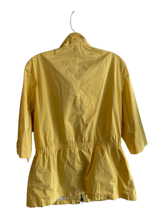 Lafayette 148 Size Large Yellow No Fabric Tag Front Zip Half Sleeve Jacket Yellow / Large