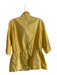 Lafayette 148 Size Large Yellow No Fabric Tag Front Zip Half Sleeve Jacket Yellow / Large