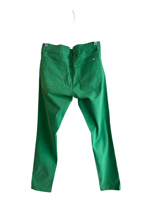 Ralph Lauren Size 27 Green Cotton Blend 5 Pocket Zip Fly Skinny Leg Jeans Green / 27