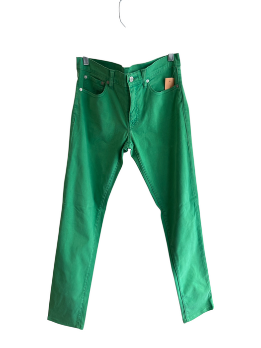 Ralph Lauren Size 27 Green Cotton Blend 5 Pocket Zip Fly Skinny Leg Jeans Green / 27