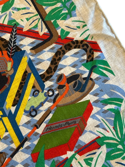 Hermes Multicolor Cashmere & Silk scarf Multicolor / 140cm