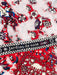 Hermes Red, White, Blue Cashmere & Silk Pasley Floral Print scarf Red, White, Blue / 140cm
