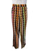 Valentino NWT Size 50 Brown & Multi Silk logo Waist Band Men's Pants Brown & Multi / 50