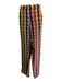Valentino NWT Size 50 Brown & Multi Silk logo Waist Band Men's Pants Brown & Multi / 50
