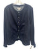 Madewell Size 10 Dark Wash Cotton Denim Button Front Long Sleeve Twill Jacket Dark Wash / 10