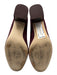 J. Crew Shoe Size 9.5 Maroon Purple Leather Upper Suede Round Toe Pumps Maroon Purple / 9.5
