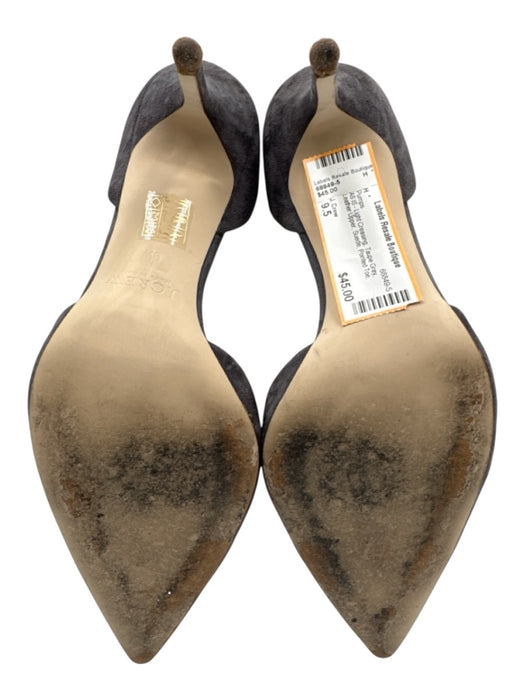 J. Crew Shoe Size 9.5 Taupe Gray Leather Upper Suede Pointed Toe D'orsay Pumps Taupe Gray / 9.5