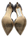J. Crew Shoe Size 9.5 Taupe Gray Leather Upper Suede Pointed Toe D'orsay Pumps Taupe Gray / 9.5