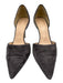 J. Crew Shoe Size 9.5 Taupe Gray Leather Upper Suede Pointed Toe D'orsay Pumps Taupe Gray / 9.5