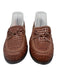 J. Crew Shoe Size 9.5 Brown Leather Upper Woven Bow Detail Slip On Loafers Brown / 9.5