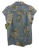 The Cat's Pajamas Size XS Blue, White, Green Cotton Floral Floral Crop Pant Set Blue, White, Green / XS