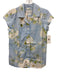 The Cat's Pajamas Size XS Blue, White, Green Cotton Floral Floral Crop Pant Set Blue, White, Green / XS