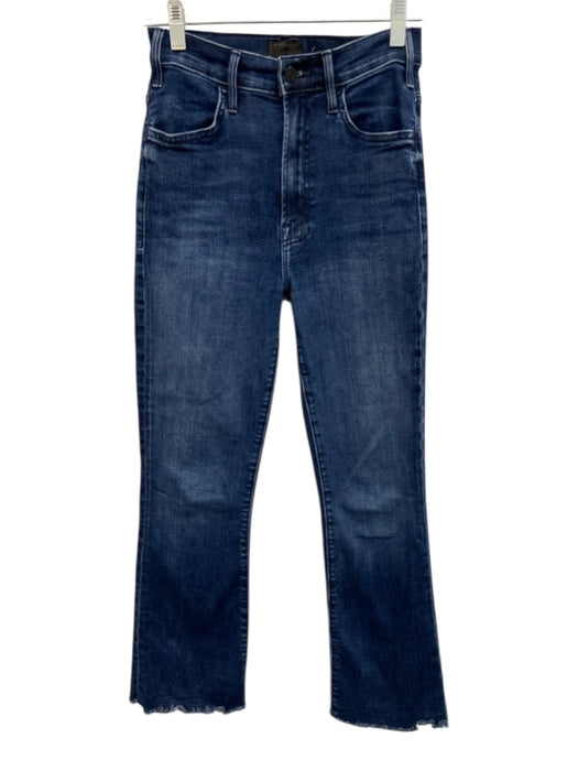 Mother Size 26 Medium Wash Cotton Blend Distressed Straight Leg Ankle Jeans Medium Wash / 26