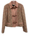 Marc By Marc Jacobs Size M pink, cream, blue Wool Tweed Scalloped Collar Jacket pink, cream, blue / M