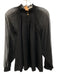 Marie Oliver Size M Black Polyester Pleated Mock Neck keyhole front Top Black / M
