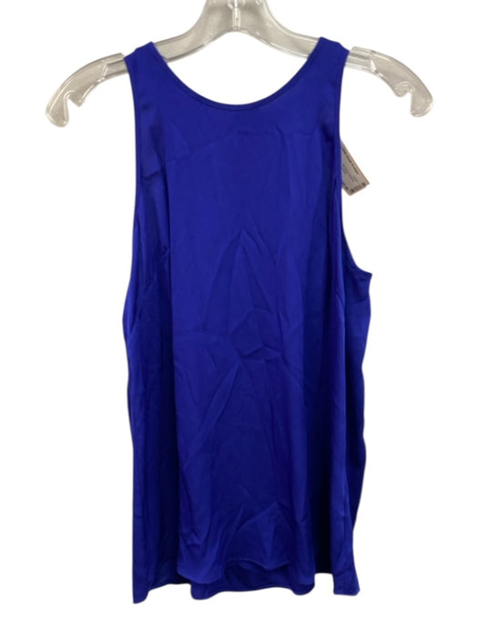 Milly Size 2 Cobalt Blue Silk Blend Keyhole Back Sleeveless Top Cobalt Blue / 2
