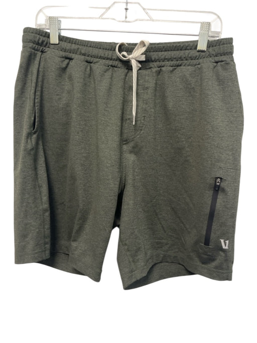 Vuori Size L Green Synthetic Heathered Athleisure Men's Shorts Green / L