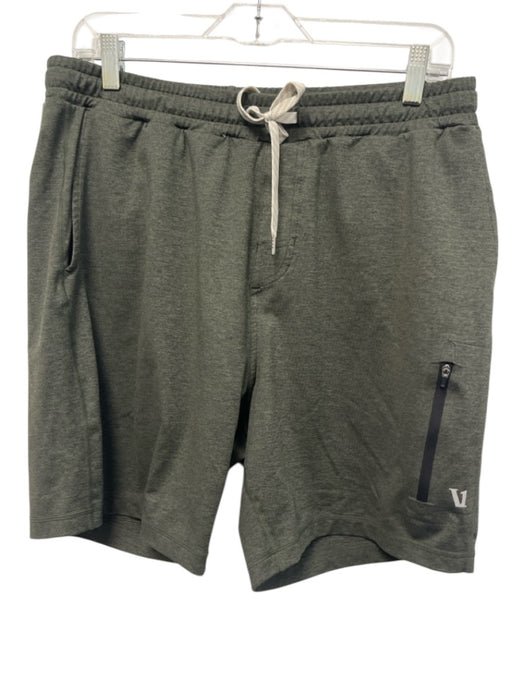 Vuori Size L Green Synthetic Heathered Athleisure Men's Shorts Green / L
