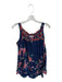 Johnny Was Size L Navy & Multi Cupra Long Sleeve Botanical Cold Shoulder Top Navy & Multi / L