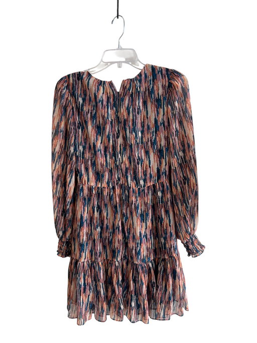 Willa Story Size XS Multi Polyester Crew Neck Back Zip Long Sleeve Dress Multi / XS