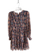 Willa Story Size XS Multi Polyester Crew Neck Back Zip Long Sleeve Dress Multi / XS