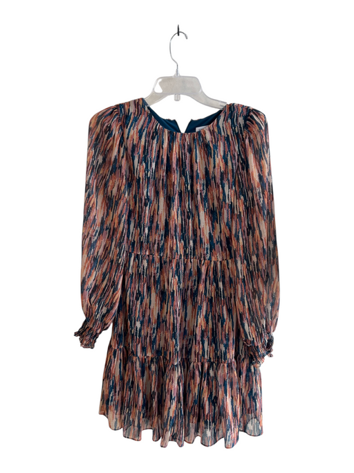 Willa Story Size XS Multi Polyester Crew Neck Back Zip Long Sleeve Dress Multi / XS