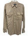 Polo Size M Beige Cotton Solid Button Down Men's Long Sleeve Shirt Beige / M