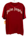 Palm Angels Size L Red Cotton Teddy Bears T shirt Crew Men's Short Sleeve Red / L